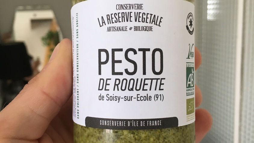 Le pesto de roquette récoltée en Ile de France